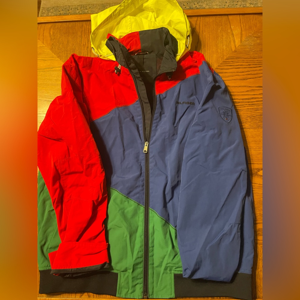 Tommy Hilfiger Color Block Rain Coat